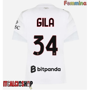 AC Milan Mario Gila #34 Seconda Maglia Femmina 2026-27 Manica Corta
